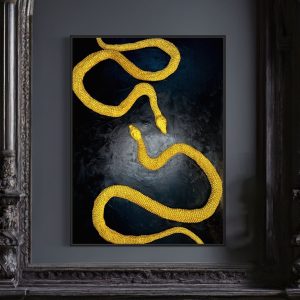 The Golden Serpenti 90 x 120cm